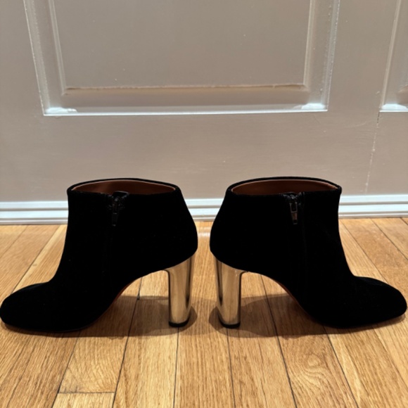 CELINE - Black Velvet BAM BAM Ankle Boots - Iconic Phoebe Philo - Size 38 - Picture 2 of 9
